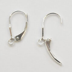 13-9110 Leverback, 16mm Earwire Leveback with loop in Sterling Silver .925