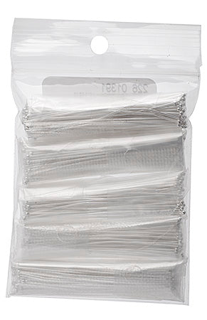 22601391 Head Pin 2in with Small Ball 1.5mm 21ga(.028) Silver LF NF 500 pieces