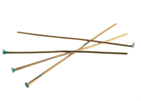 22636003 Head Pin 2 in. 21ga(.028) Flat Head Patina Finish 100pieces