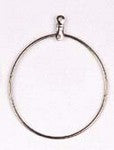 23611056 Earhoop Link Round 38mm Nickel Color LF NF 100 pieces