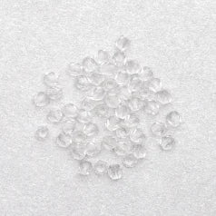 35-2601 Beads, Czech Firepolish, 3mm Round, Crystal
