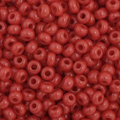 66434914B Czech Seed Bead 11 Opaque Dark Red 250g