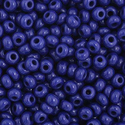 66434923B Czech Seed Bead 11 Opaque Dark Royal Blue 250g
