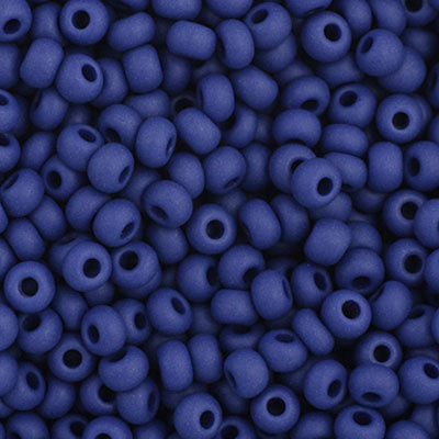 66435062B Czech Seed Bead 11 Opaque Navy Blue Matte 250g
