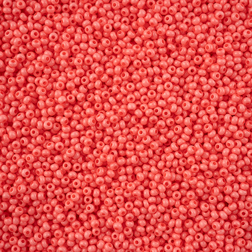 66443236B Czech Seed Bead 11 Pink Chalk Dyed Solgel 250g