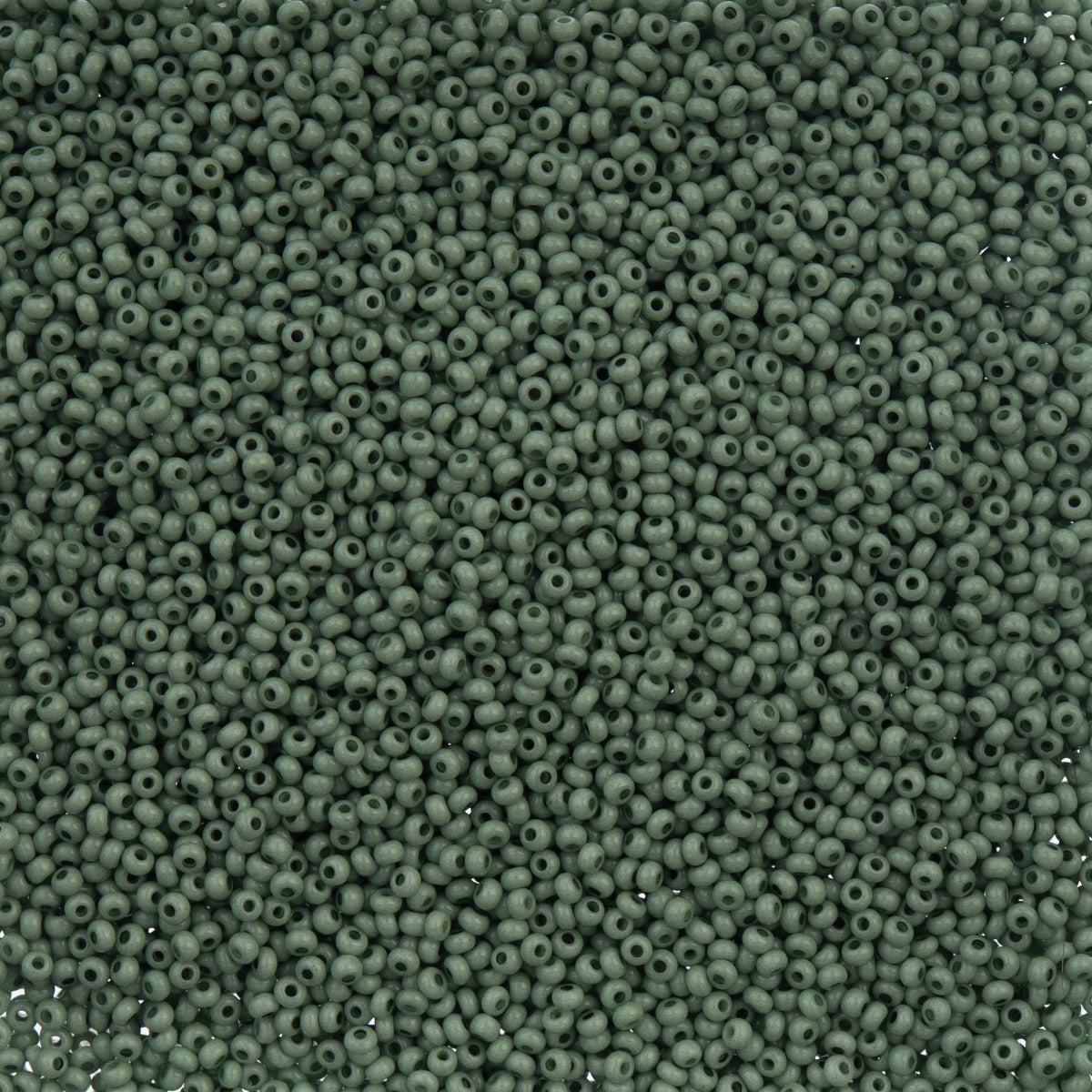 66443251B Czech Seed Bead 11 Eucalyptus Chalk Dyed Solgel 250g
