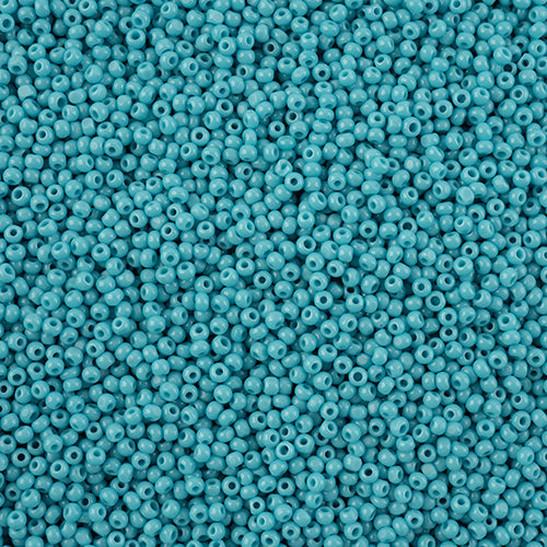 66637021L Czech Seed Bead 11 Cut Opaque Turquoise Blue 100g