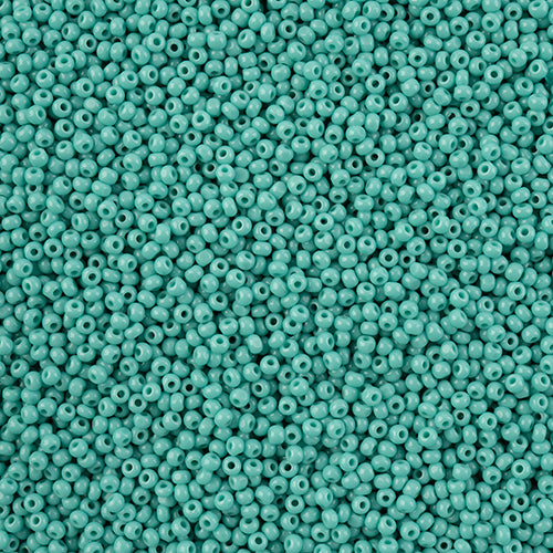 66637022L Czech Seed Bead 11 Cut Opaque Turquoise 100g