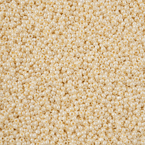 66637047L Czech Seed Bead 11 Cut Opaque Pearl Eggshell 100g
