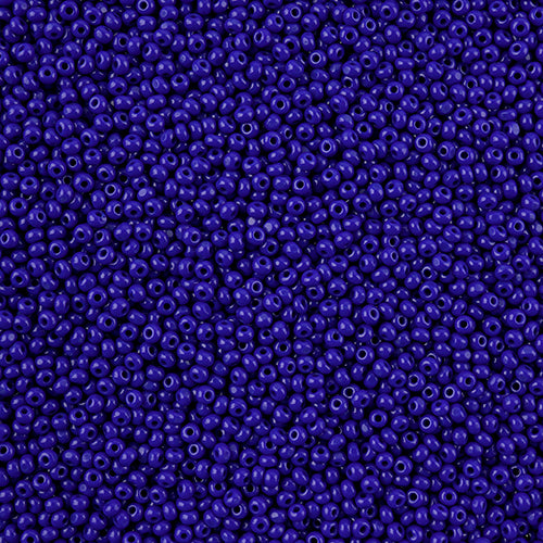 66637062L Czech Seed Bead 11 Cut Opaque Royal Blue 100g