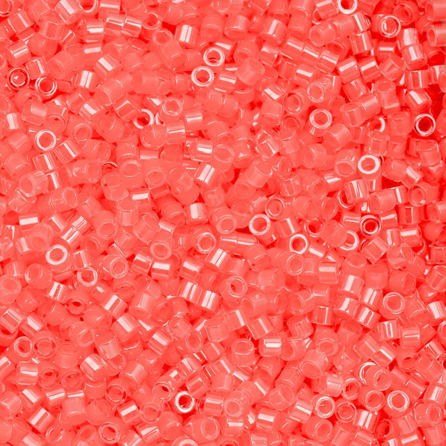 697cy11-1096 Cylin Bead sz 11 25g Bag Coral Neon Color