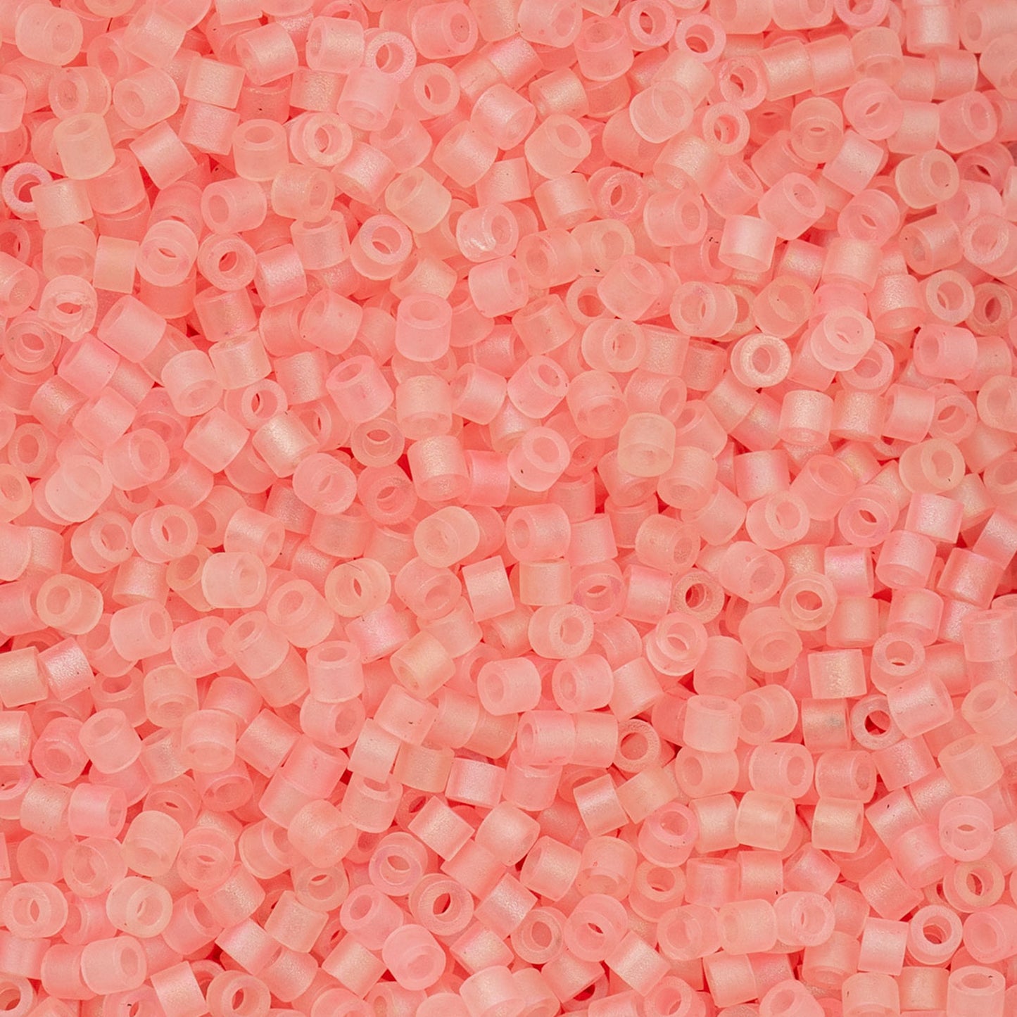 697cy11-1195 Cylin Bead sz 11 25g Bag Matte Macaron AB - Light Coral