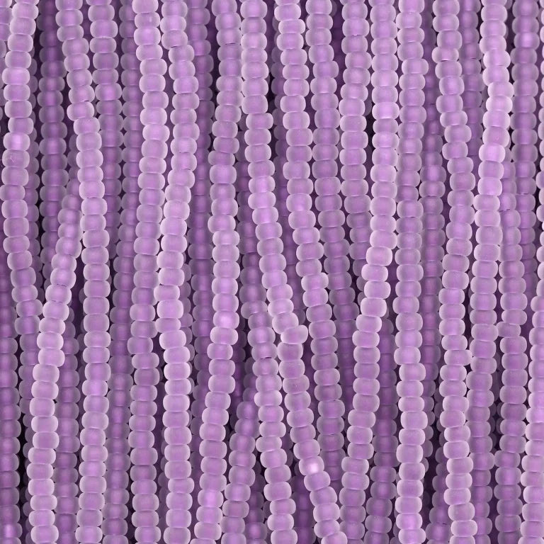 79-FLN-1105S Czech Seed Beads, sz 11 – Frosted Crystal Neon Violet Lined Matt (Strung).webp