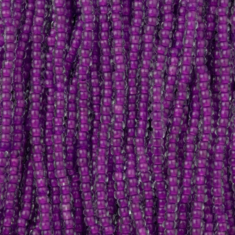 79-LN-1105S Czech Seed Beads, sz 11 – Transparent Neon Violet (strung).webp
