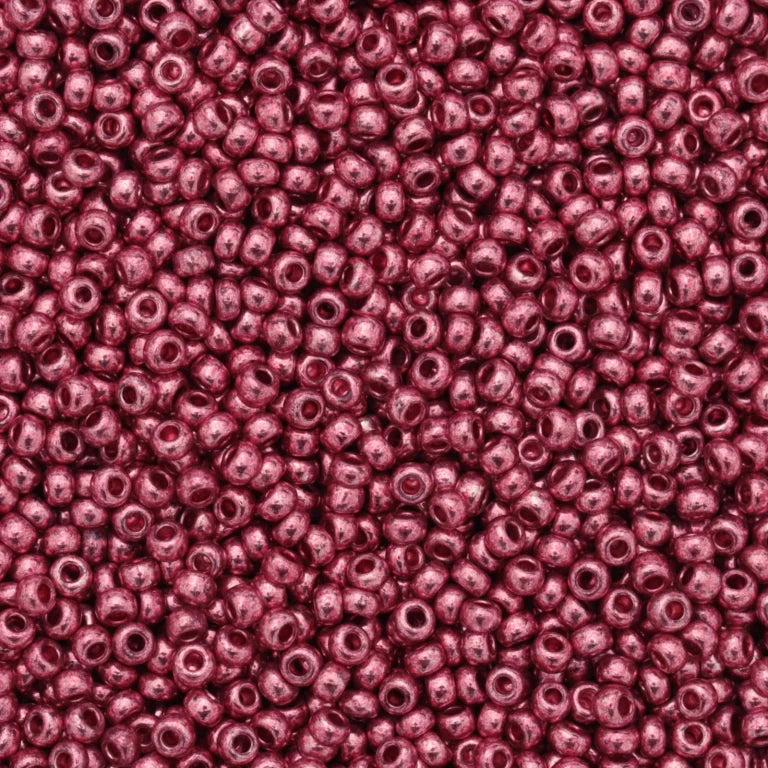 79-M-1051L Czech Seed Beads, sz 10 – Metallic Red (loose)