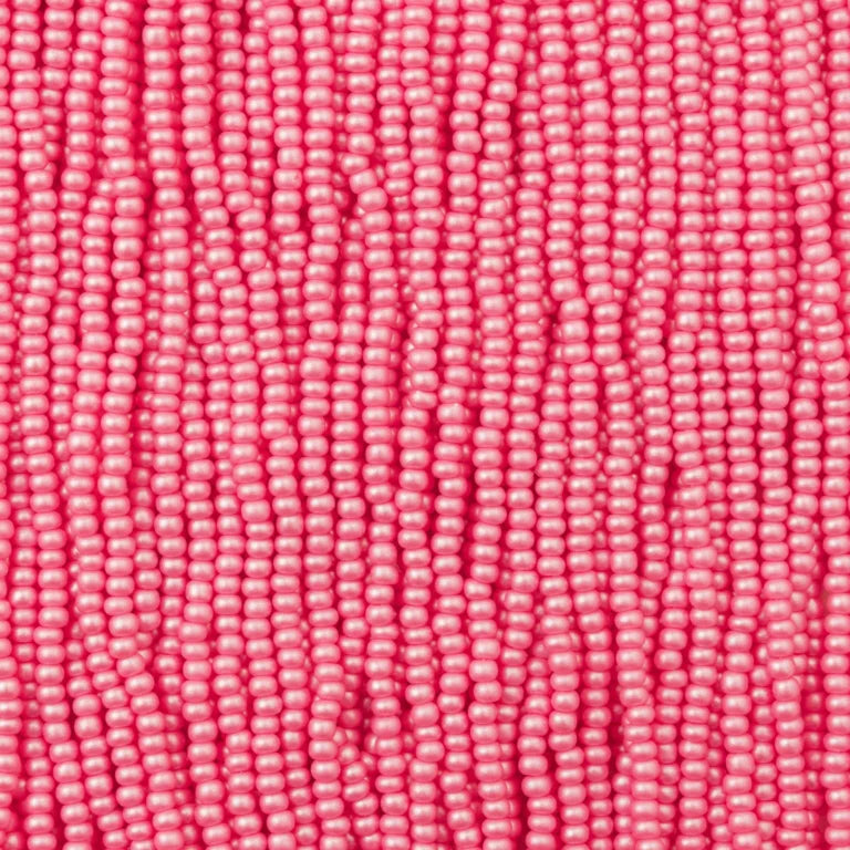 79-PL-1110S Czech Seed Beads, sz 11 PermaLux Dyed Chalk Light Pink (strung).webp