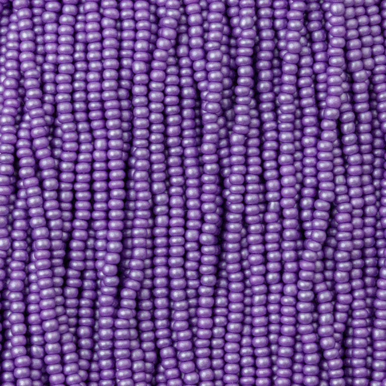 79-PL-1114S Czech Seed Beads, sz 11 PermaLux Dyed Chalk Lavender (strung)