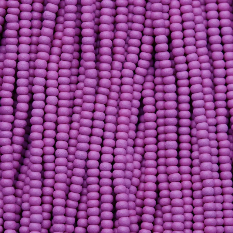 79-PL-1143S Czech Seed Beads, sz 11PermaLux Dyed Chalk Purple Matte (strung)
