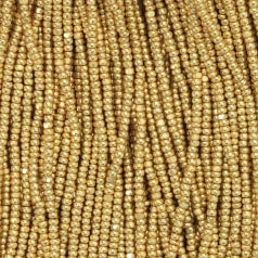 79M11303S Czech Seed Beads, 13 Charlotte – Gold Metallic