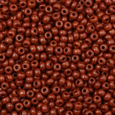 79O0802L Czech Seed Beads, 8 Opaque Brown (loose)