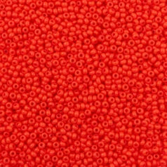 79O1035L Czech Seed Beads, 10 Opaque Light Red