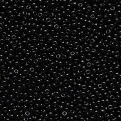 79O1106L Czech Preciosa sz 11 Opaque Black