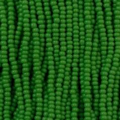 79O1120S Czech Preciosa sz 11 Opaque Green