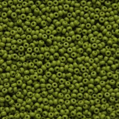 79O1124L Czech Preciosa sz 11 Opaque Light Olive