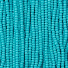 79O1127S Czech Preciosa sz 11 Opaque Medium Turquoise