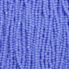 79O11308S Czech Seed Beads, 13 Charlotte – Opaque Powder Blue (strung)
