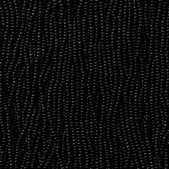 79O1306S Czech Seed Beads, Opaque Black (strung) sz 13