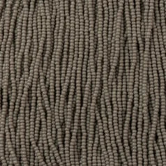 79O1316S Czech Seed Beads, Opaque Grey (strung) sz 13
