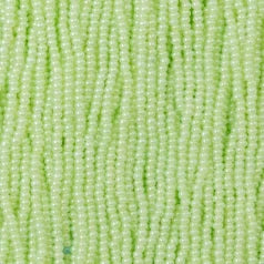 79P1115S Czech Preciosa sz 11 Pearlized Green