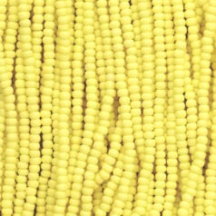 79PL1131S Czech PermaLux sz 11 Dyed Chalk Light Yellow Matte