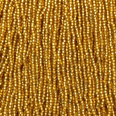 79S1102S Czech Preciosa sz 11 Silverlined Gold