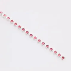 B55-10028 Fuchsia Rhinestone Banding Size 8 (approx. 2.3- 2.4mm)