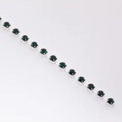 B55-10047 Emerald Rhinestone Banding Size 14 ( Approx.3.4- 3.5mm)