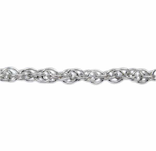 Sterling silver, wheat style unfinished chain, 1.5mm thickness.
