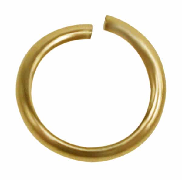 14KGF, 6mm unsoldered jump ring, 0.7mm thickness