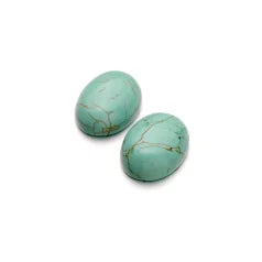 C07-090-1030 Green Magnesite Oval Cabochons,15x20mm