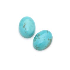 C07-090-1051 Turquoise Magnesite Oval Cabochons, 13X18mm