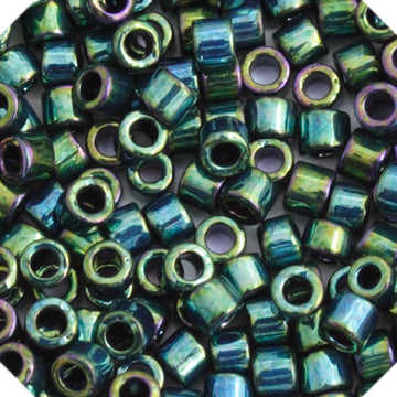 DB10 0027 Miyuki Delica 5.2g Vial Teal Metallic Luster sz 10