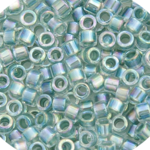 DB10 0084 Miyuki Delica 5.2g Vial Seagreen AB Lined-Dyed sz 10