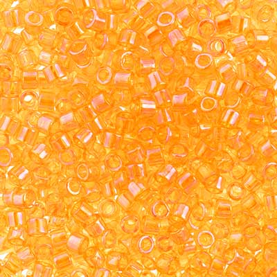 DB10 0151 Miyuki Delica 5.2g Vial Light Orange Transparent AB sz 10