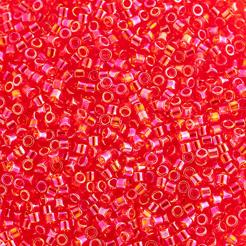 DB10 0172 Miyuki Delica 5.2g Vial Light Siam Transparent AB sz 10