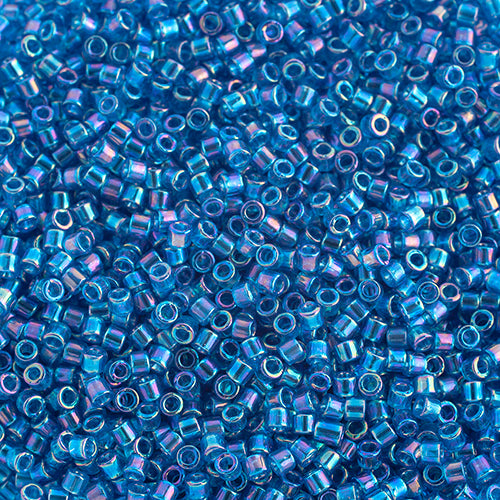 DB10 0177 Miyuki Delica 5.2g Vial Capri Blue Transparent AB sz 10