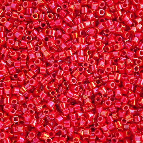 DB10 0214 Miyuki Delica 5.2g Vial Red AB Opaque sz 10