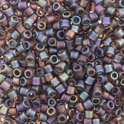 DB10 0865 Miyuki Delica 5.2g Vial Brown Transparent AB Matte sz 10