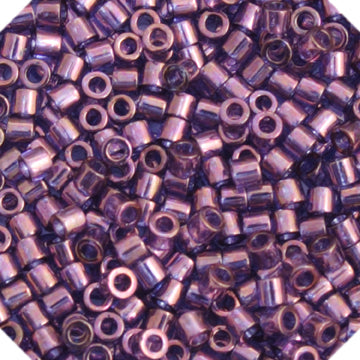 DB15 0117 MIYUKI DELICA LAVENDER BLUE TRANSPARENT GOLD LUSTER AB SIZE 15