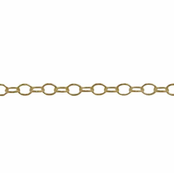 14KT Gold filled unfinished Cable chain, 1.7mm width.